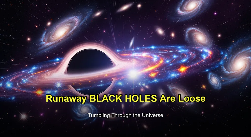 Runaway Black Holes Are Tumbling Through the Universe