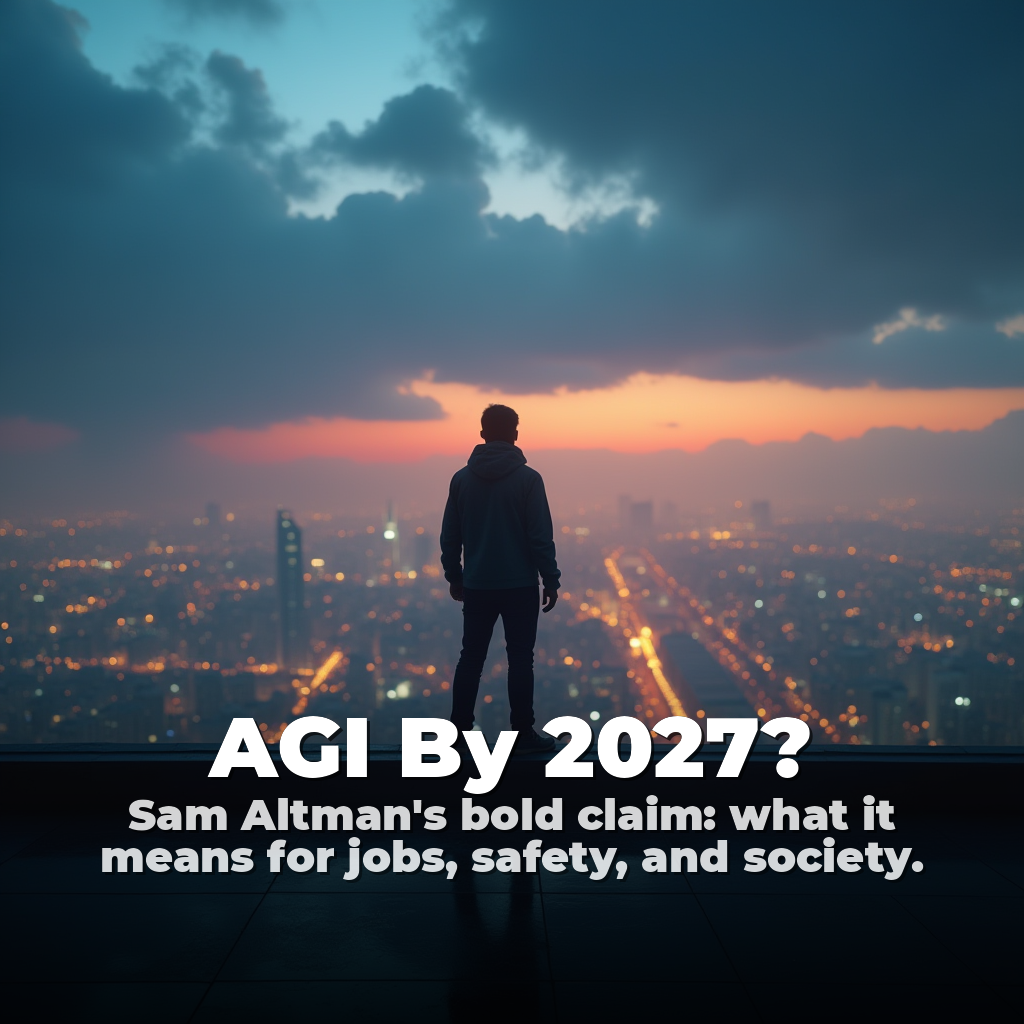 Thumbnail for Sam Altman Says AGI Arrives by 2027